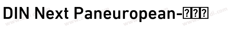 DIN Next Paneuropean字体转换
